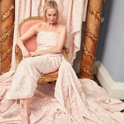 Pink Lotus Flower Fabric