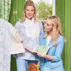 Pink Pagoda Garden Fabric