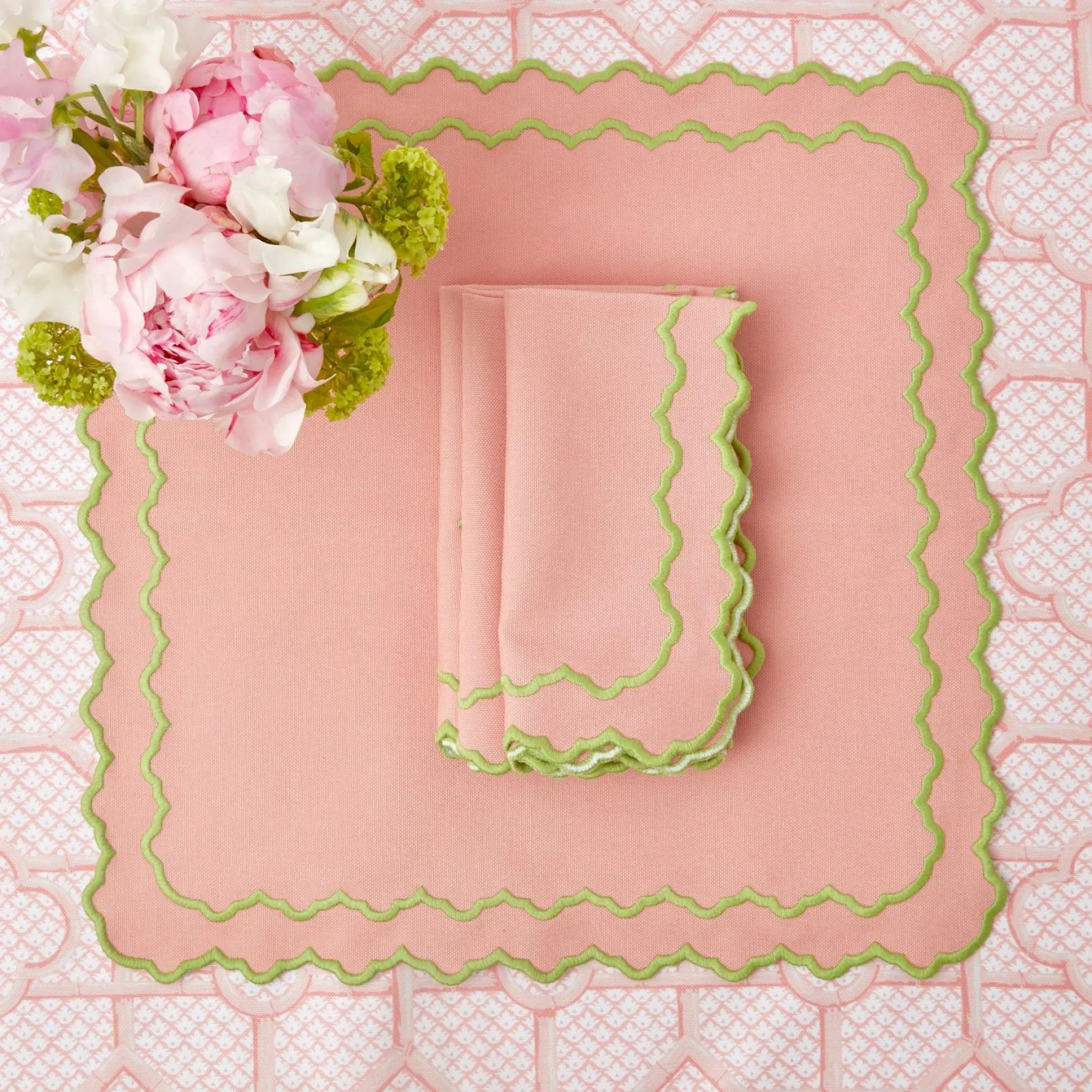 Pink Penelope Napkins (Set Of 4)