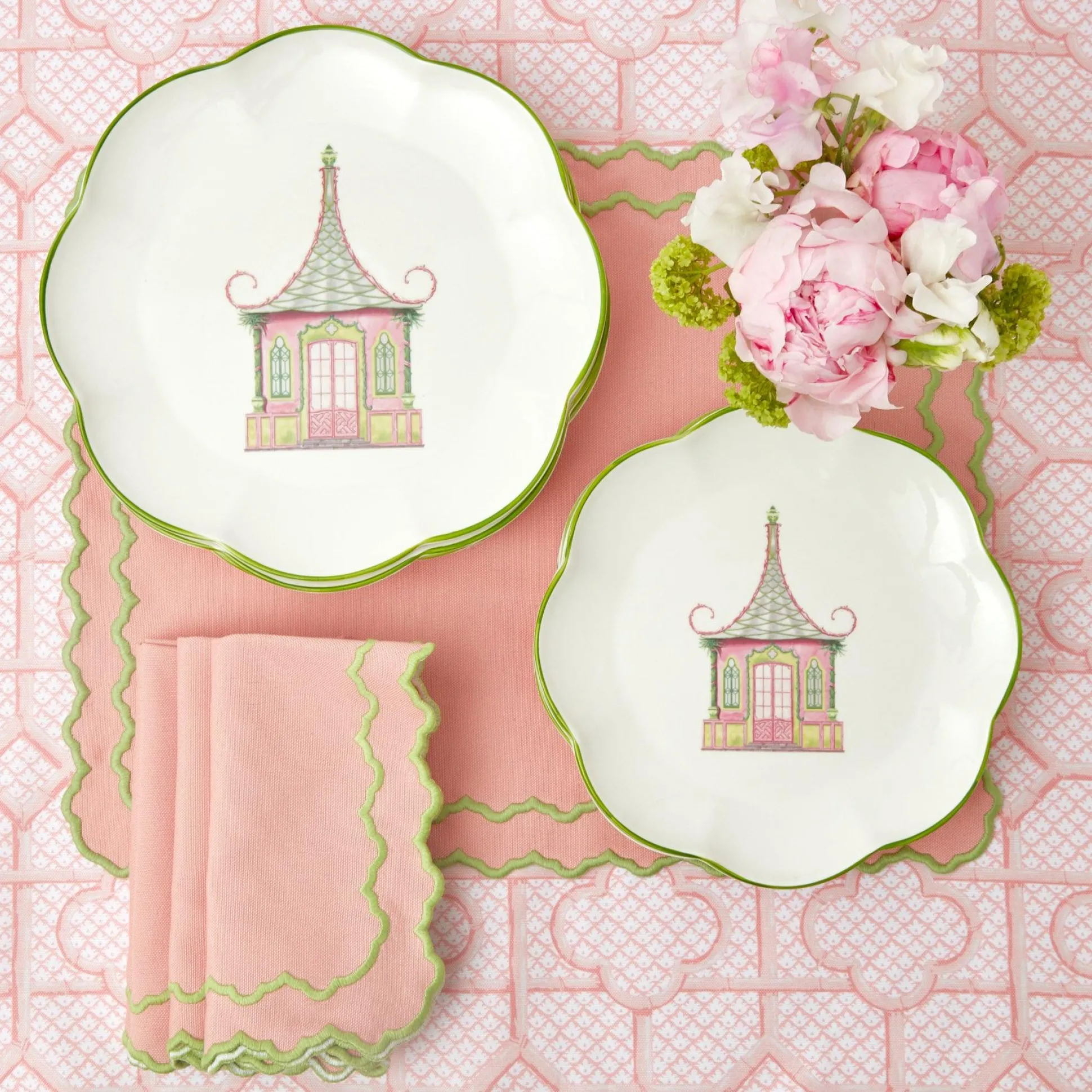 Pink Penelope Napkins (Set Of 4)