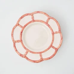 Pink Petal Bamboo Dinner Plates (Set Of 4)