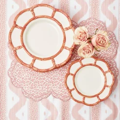 Pink Petal Bamboo Dinner Plate
