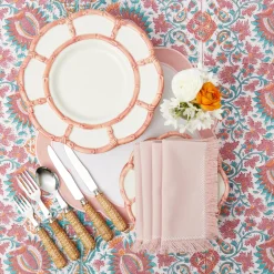 Pink Petal Bamboo Dinner Plate