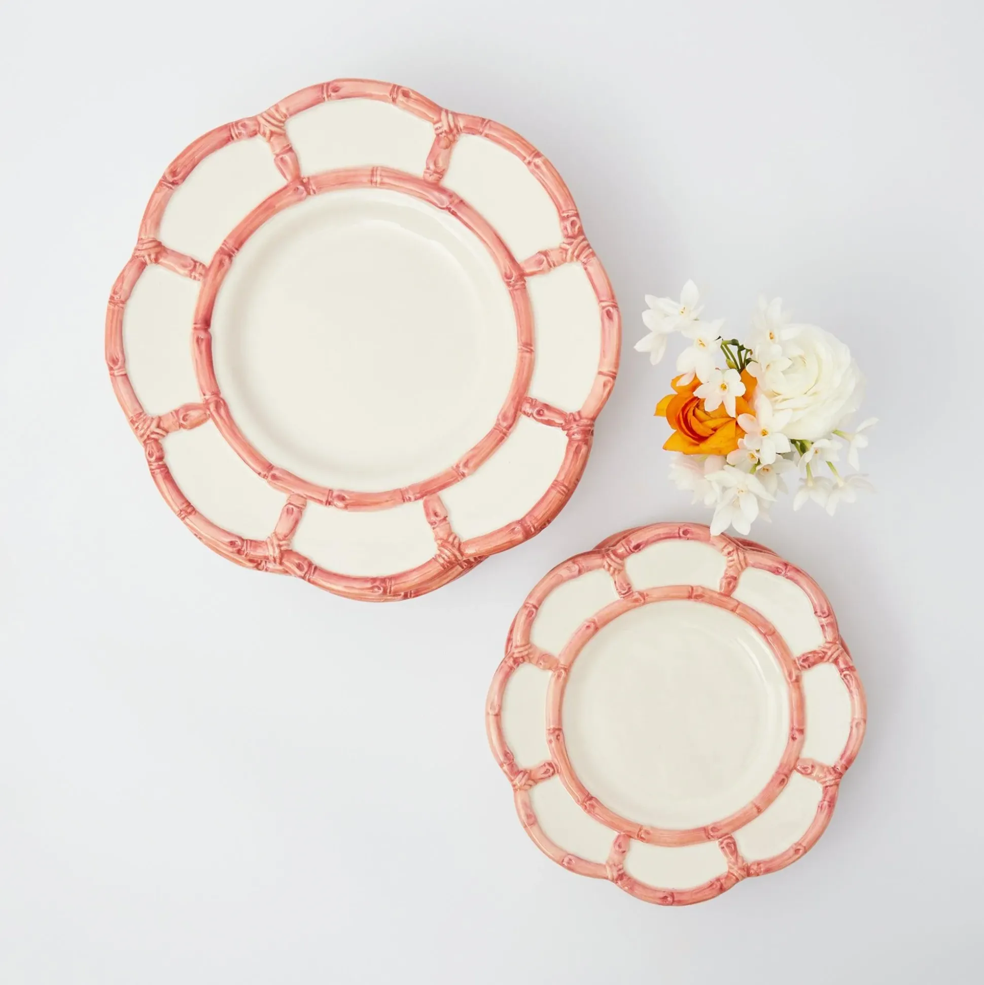 Pink Petal Bamboo Dinner Plate