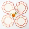 Pink Petal Bamboo Starter Plates (Set Of 4)
