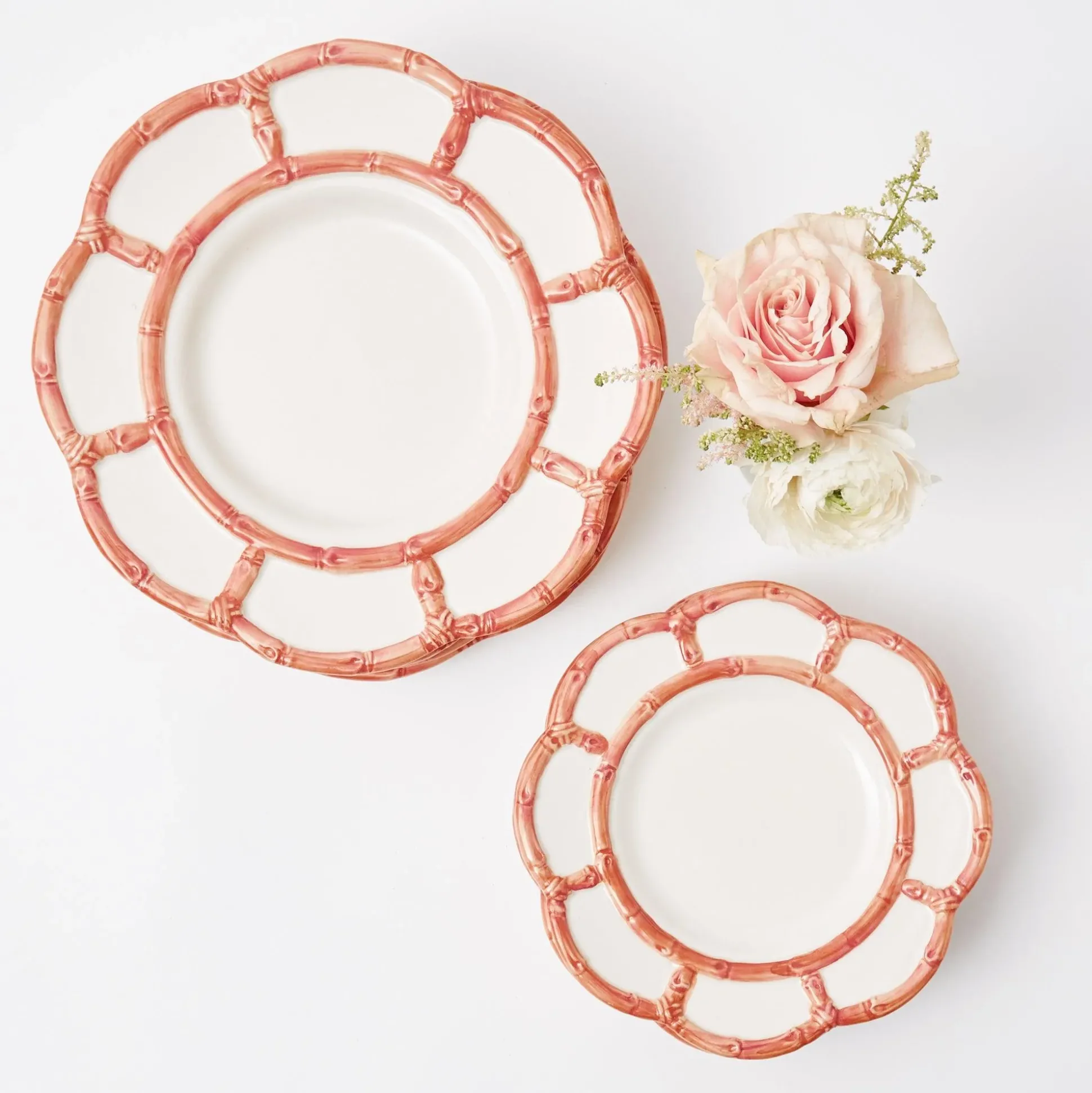 Pink Petal Bamboo Starter Plate