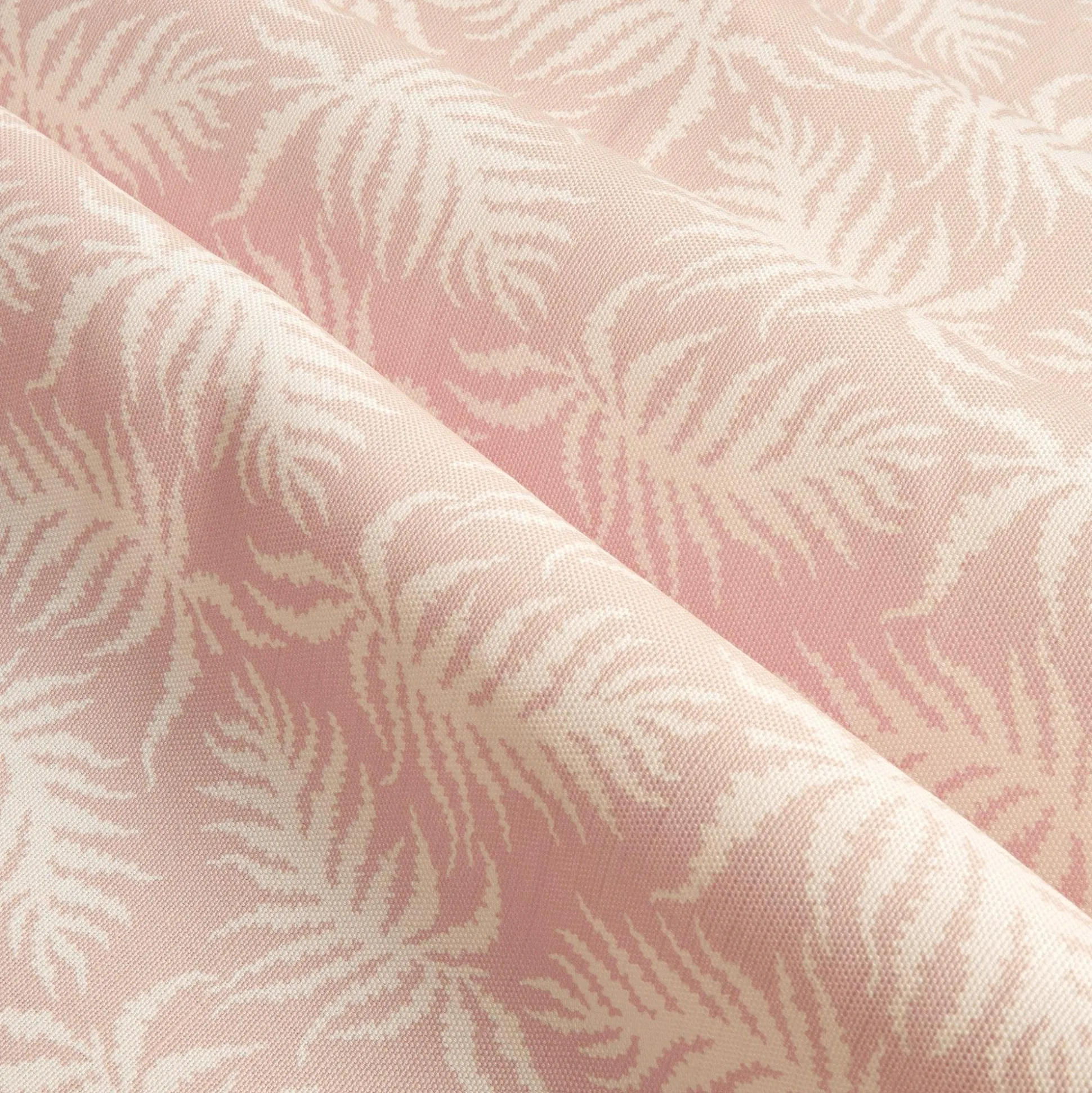 Pink Trailing Ferns Fabric