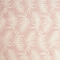 Pink Trailing Ferns Fabric