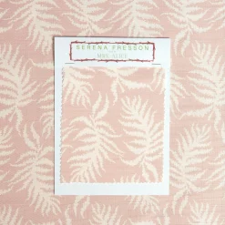 Pink Trailing Ferns Fabric