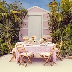 Pink Trailing Ferns Tablecloth