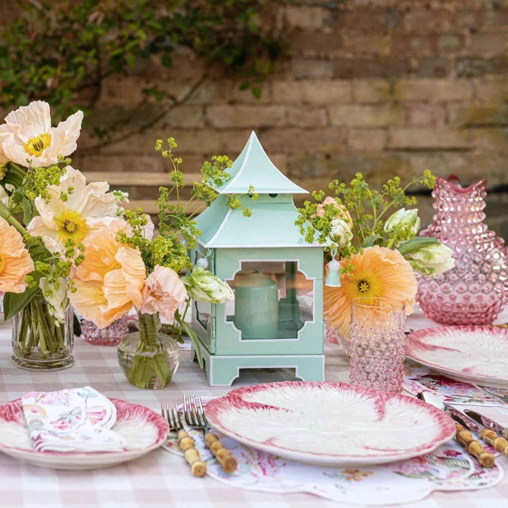 Pistachio Green Pagoda Lantern