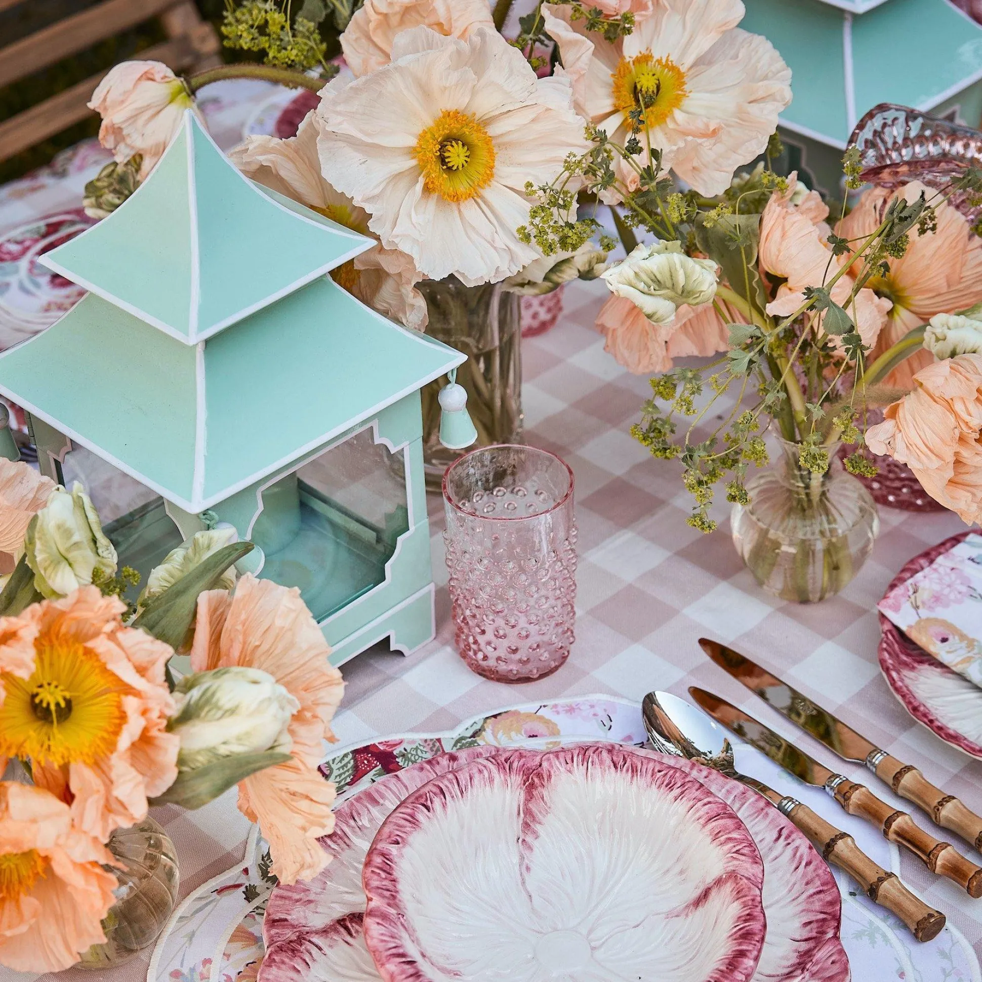 Pistachio Green Pagoda Lantern