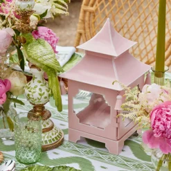 Powder Pink Pagoda Lantern