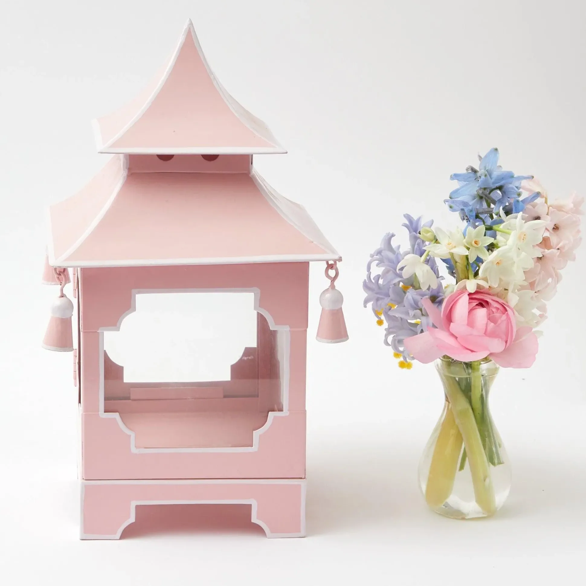 Powder Pink Pagoda Lantern