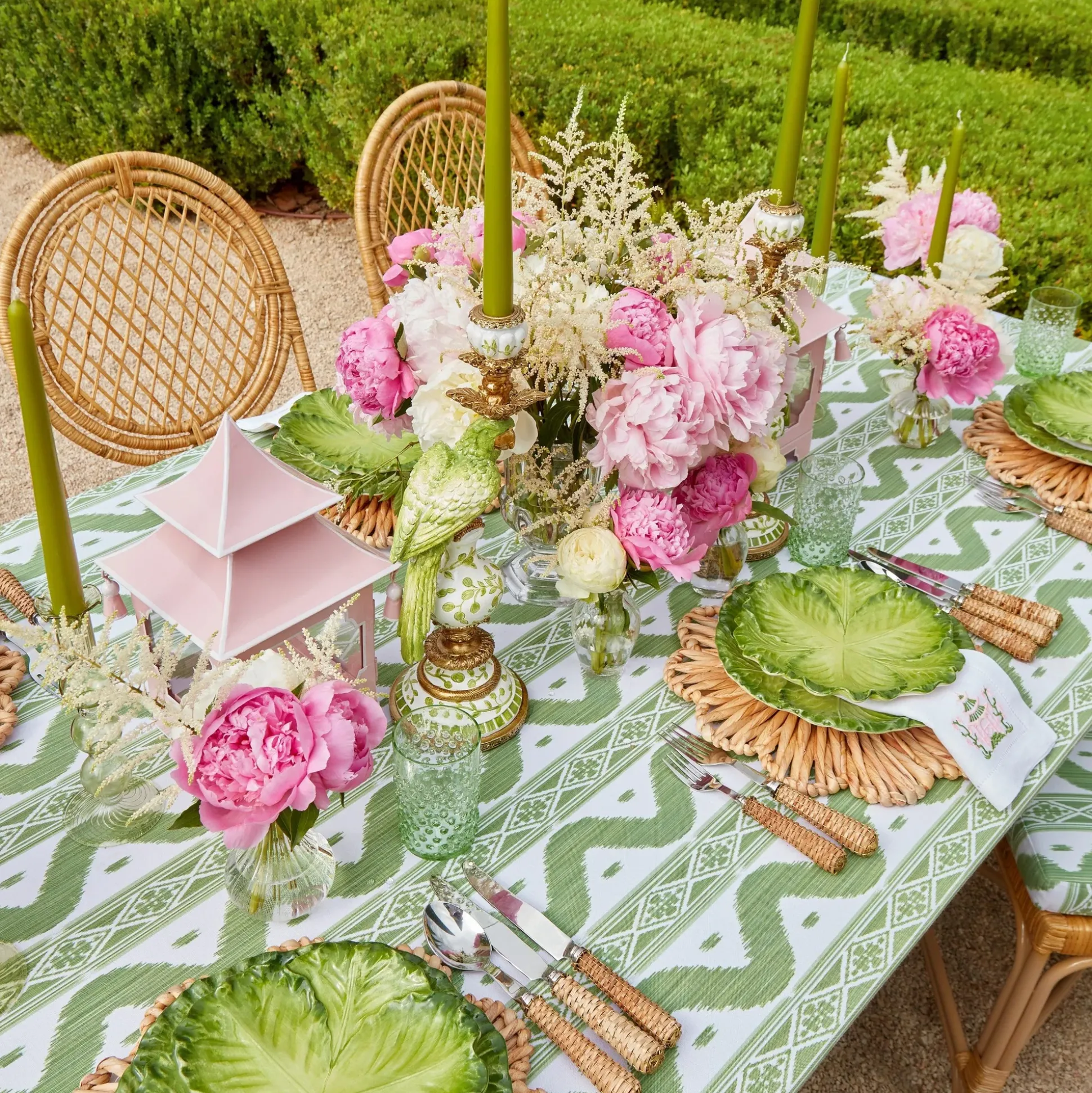 Powder Pink Pagoda Lantern