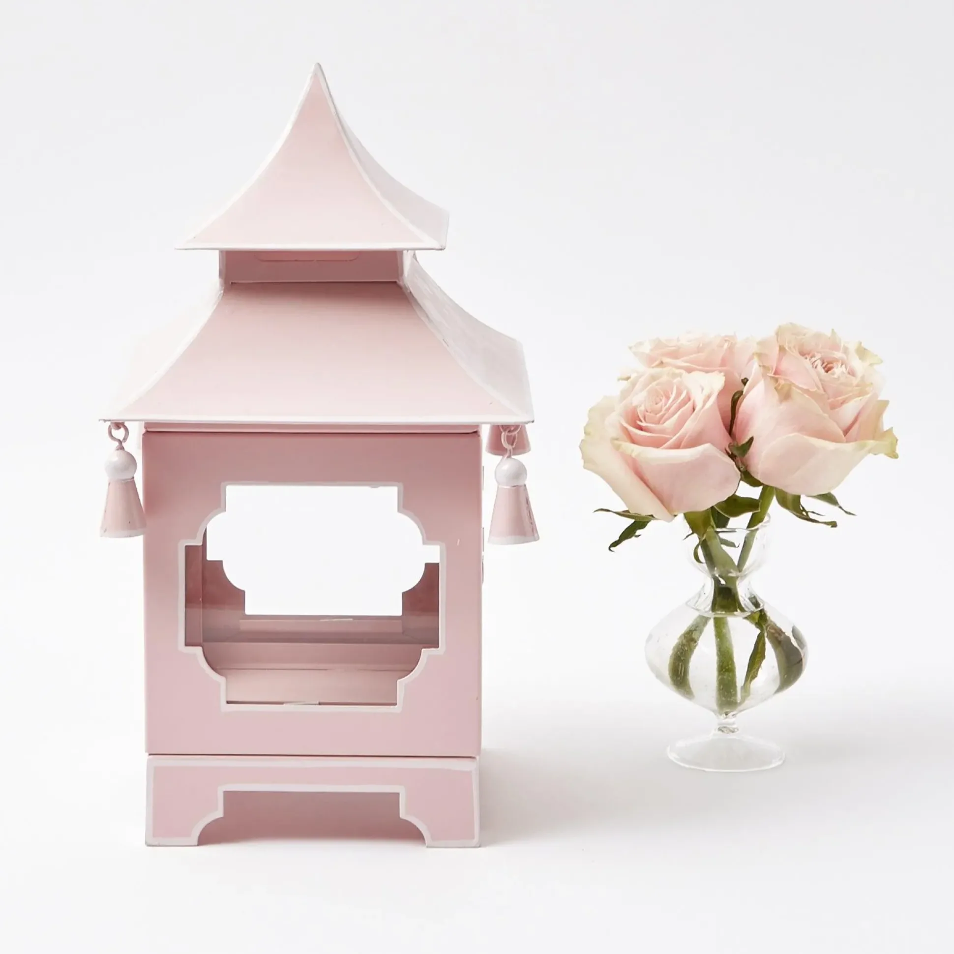 Powder Pink Pagoda Lantern