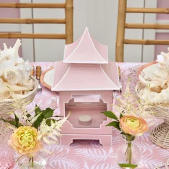 Powder Pink Pagoda Lantern