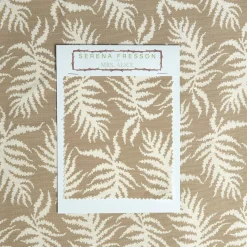 Putty Trailing Ferns Fabric