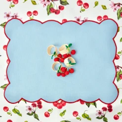 Raffia Cherry Napkin Holders (Set Of 4)