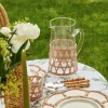 Raffia Water Glasses & Jug Set