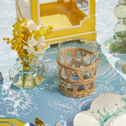 Raffia Water Glasses & Jug Set