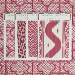 Raspberry Pink Bamboo Trellis Fabric