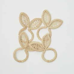 Rattan Bunny Napkin Rings (Set Of 4)