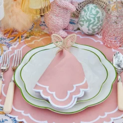 Rattan Bunny Napkin Rings (Set Of 4)