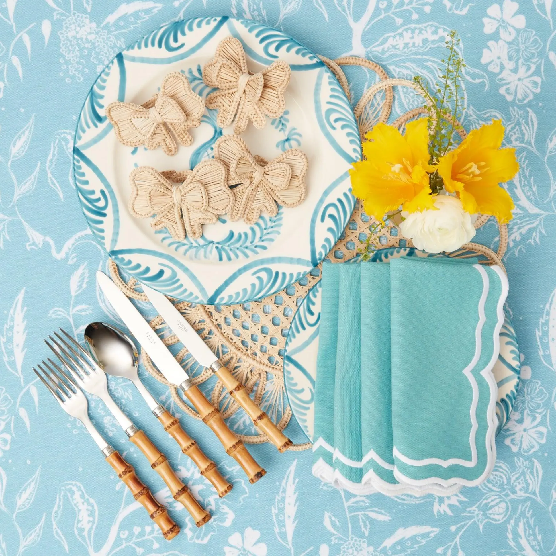 Rattan Napkin Bows (Set Of 4)