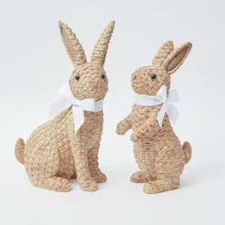 Rattan Rabbit (Pair)