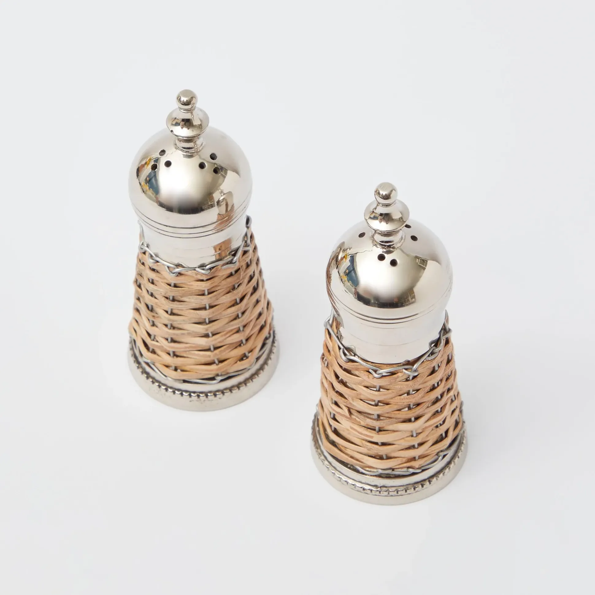 Rattan Salt & Pepper Set