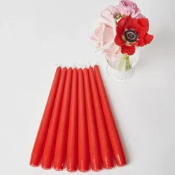 Red Candles (Set Of 8)