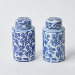 Round Chinoiserie Ginger Jars (Pair)