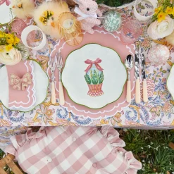 Scalloped Easter Dinner & Starter Plate (Set Of 8)