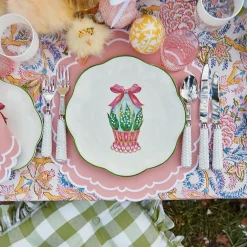 Scalloped Easter Dinner Plate