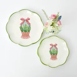 Scalloped Easter Dinner Plate