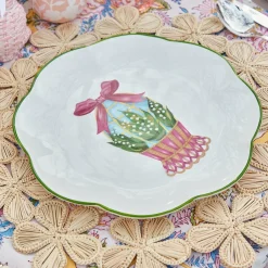 Scalloped Easter Dinner Plate