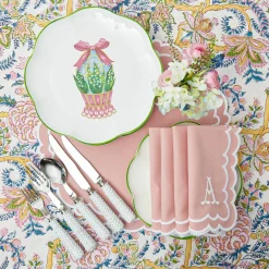 Scalloped Easter Dinner Plate