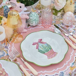 Scalloped Easter Dinner Plate
