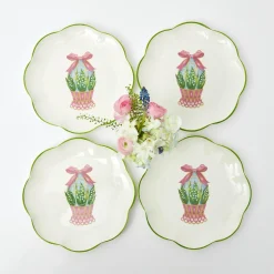 Scalloped Easter Starter Plates (Set Of 4)