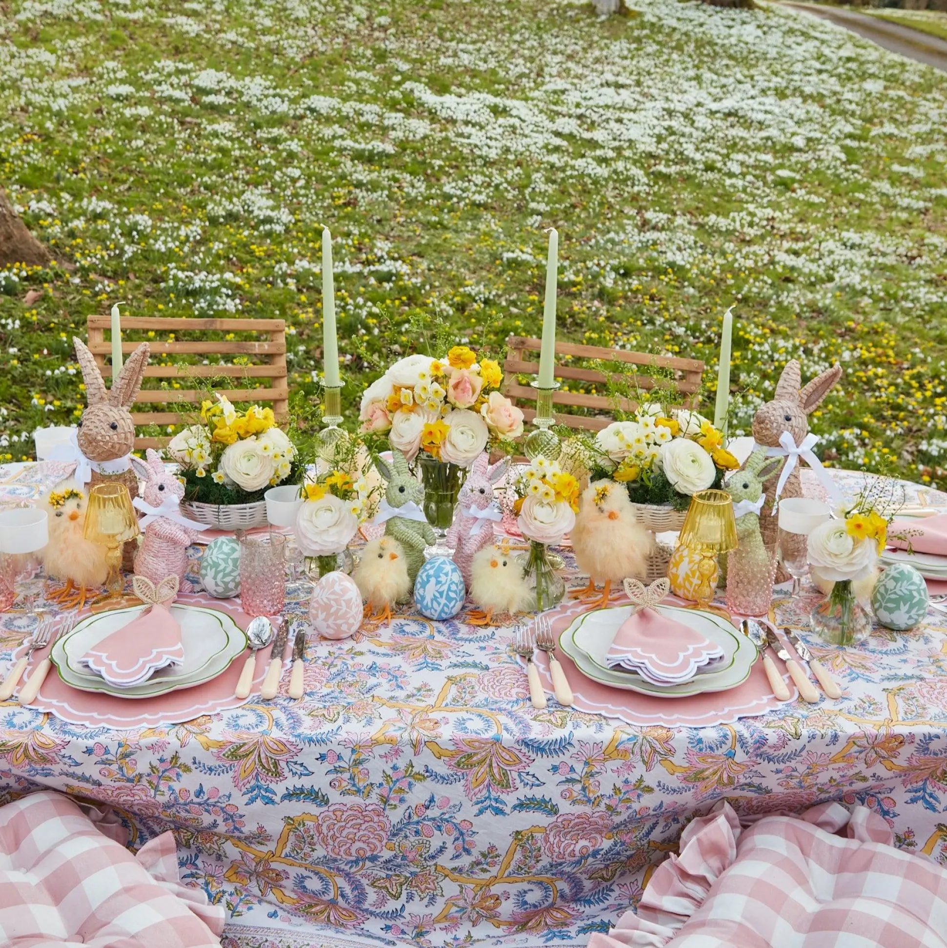 Scalloped Easter Starter Plates (Set Of 4)