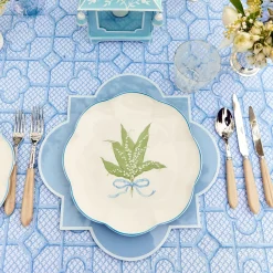 Scalloped Lily Of The Valley Dinner Plate