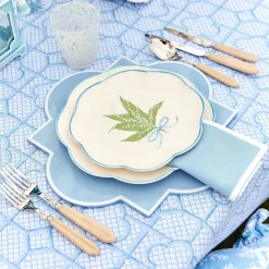 Scalloped Lily Of The Valley Dinner Plate (Set Of 4)