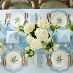 Scalloped Lily Of The Valley Dinner Plate (Set Of 4)