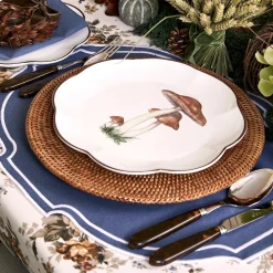 Scalloped Mushroom Dinner Plate (Set Of 4)