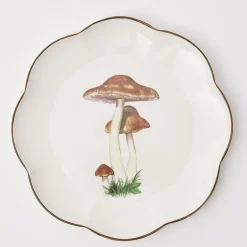 Scalloped Mushroom Dinner Plate (Set Of 4)