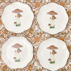 Scalloped Mushroom Dinner Plate (Set Of 4)