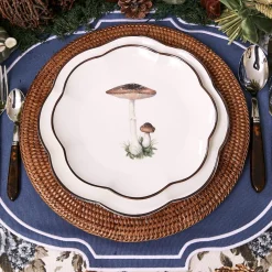 Scalloped Mushroom Starter Plates (Set Of 4)
