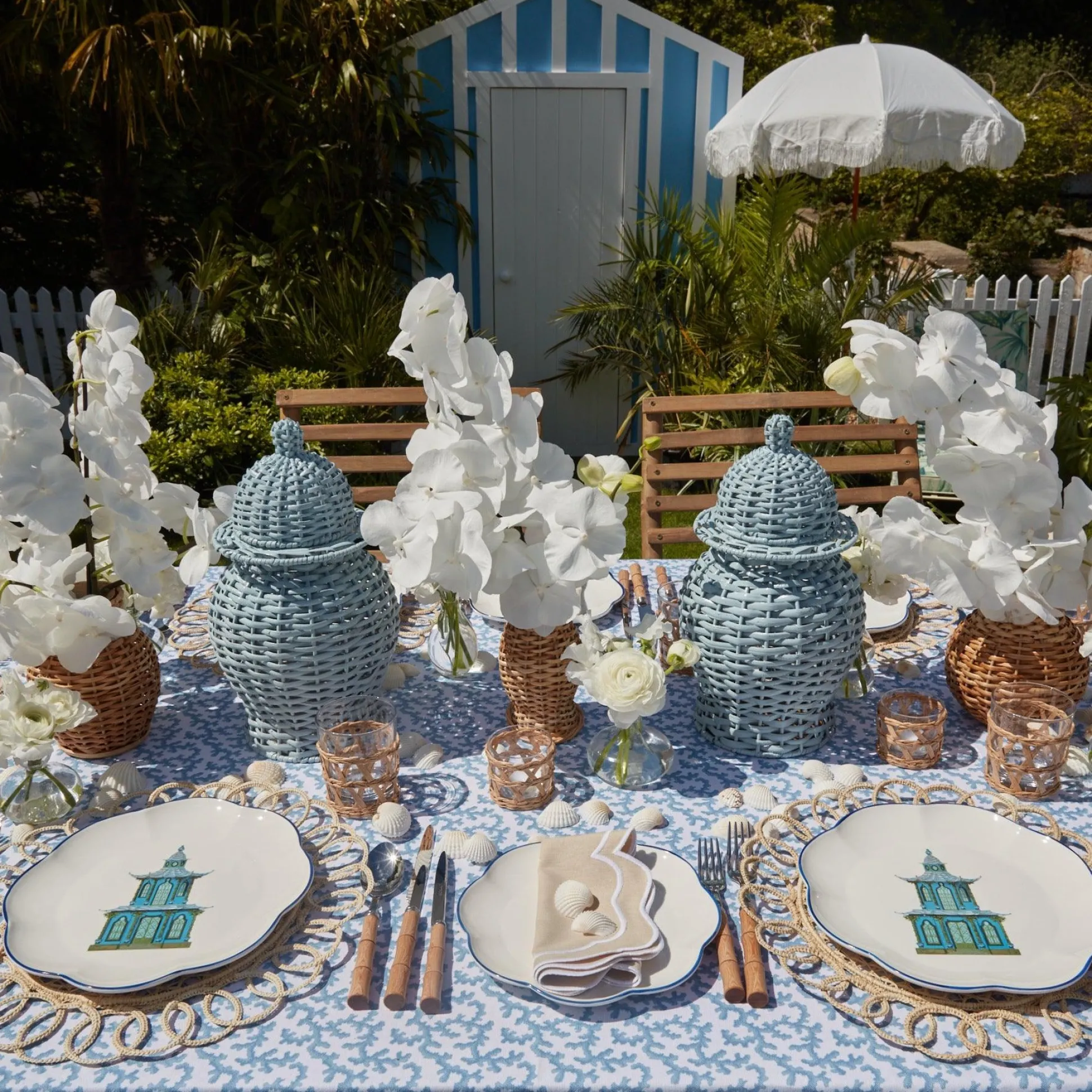 Scalloped Pagoda Dinner Plate (Set Of 4)