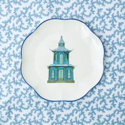 Scalloped Pagoda Dinner Plate (Set Of 4)